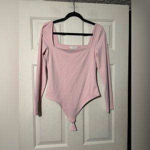 Babaton square neck long sleeve bodysuit